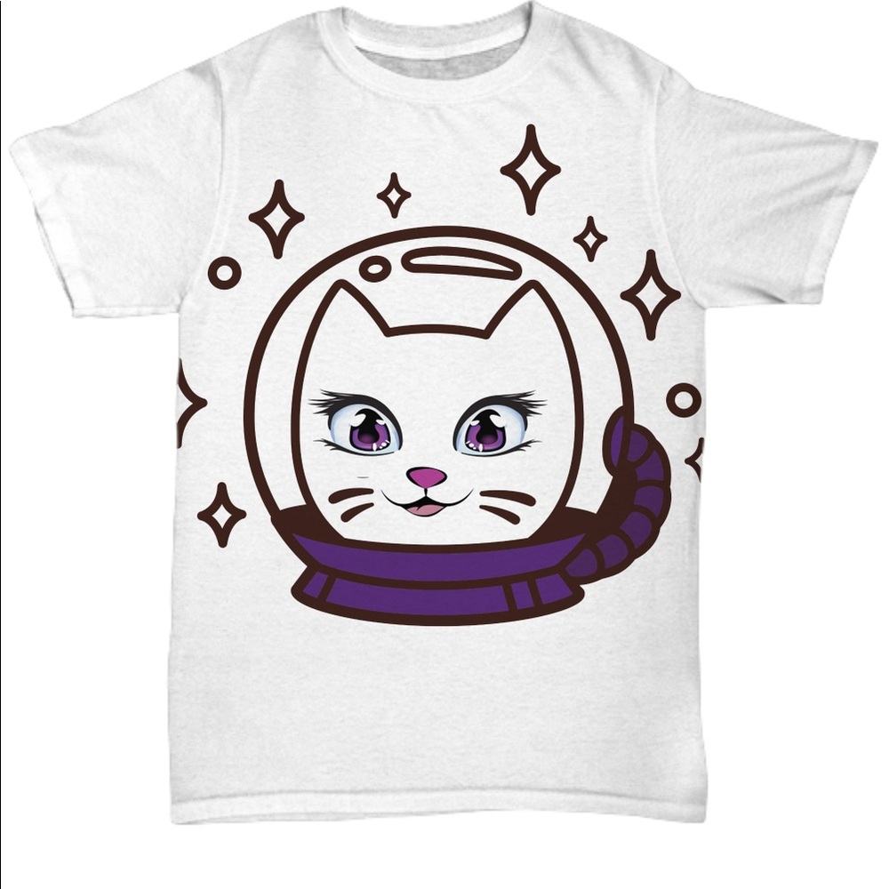 Space kitten tee